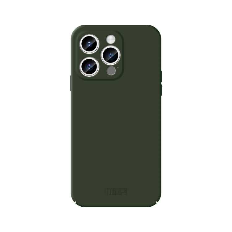 For iPhone 15 Pro MOFI Qin Series Skin Feel All-inclusive Silicone Phone Case(Green) - iPhone 15 Pro Cases by MOFI | Online Shopping South Africa | PMC TechLife