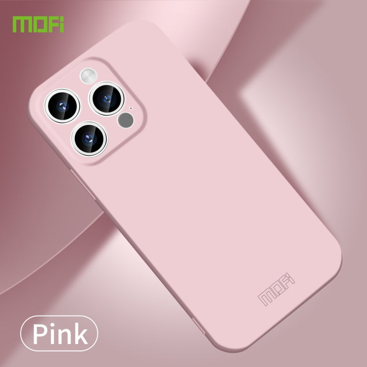 For iPhone 15 Pro MOFI Qin Series Skin Feel All-inclusive PC Phone Case(Pink) - iPhone 15 Pro Cases by MOFI | Online Shopping South Africa | PMC TechLife | Buy Now Pay Later Mobicred