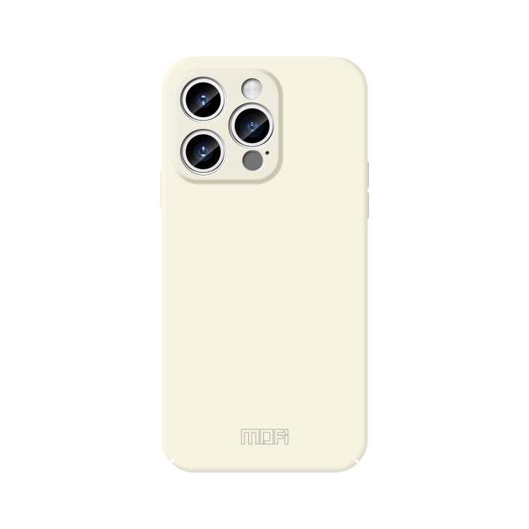 For iPhone 15 Pro MOFI Qin Series Skin Feel All-inclusive PC Phone Case(Beige) - free shipping - PMC TechLife - Order now!