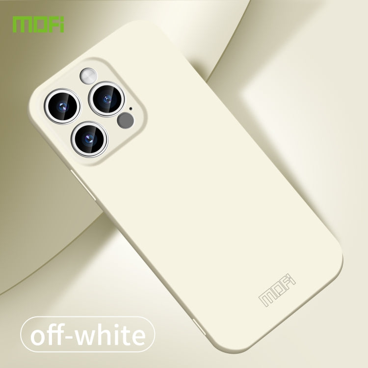 For iPhone 15 Pro MOFI Qin Series Skin Feel All-inclusive PC Phone Case(Beige)