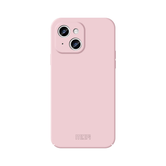 For iPhone 15 Plus MOFI Qin Series Skin Feel All-inclusive PC Phone Case(Pink)