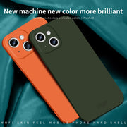 For iPhone 15 MOFI Qin Series Skin Feel All-inclusive PC Phone Case(Pink)
