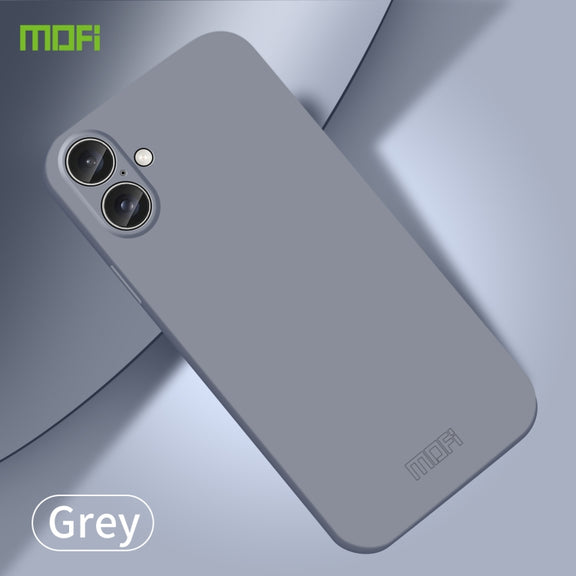 For iPhone 16 MOFI Qin Series Skin Feel All-inclusive PC Phone Case(Gray)