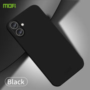 For iPhone 16 Plus MOFI Qin Series Skin Feel All-inclusive PC Phone Case(Black)
