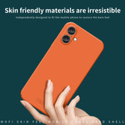 For iPhone 16 Plus MOFI Qin Series Skin Feel All-inclusive PC Phone Case(Pink)