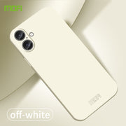 For iPhone 16 Plus MOFI Qin Series Skin Feel All-inclusive PC Phone Case(Beige)