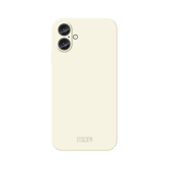 For iPhone 16 Plus MOFI Qin Series Skin Feel All-inclusive PC Phone Case(Beige)