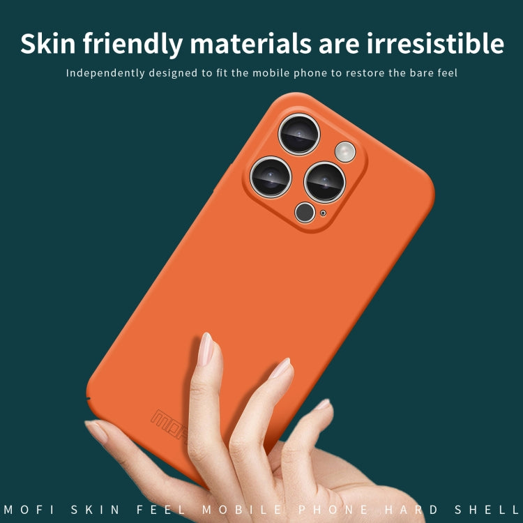 For iPhone 16 Pro MOFI Qin Series Skin Feel All-inclusive PC Phone Case(Pink)