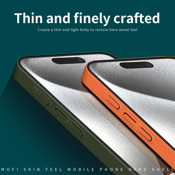 For iPhone 16 Pro MOFI Qin Series Skin Feel All-inclusive PC Phone Case(Beige)