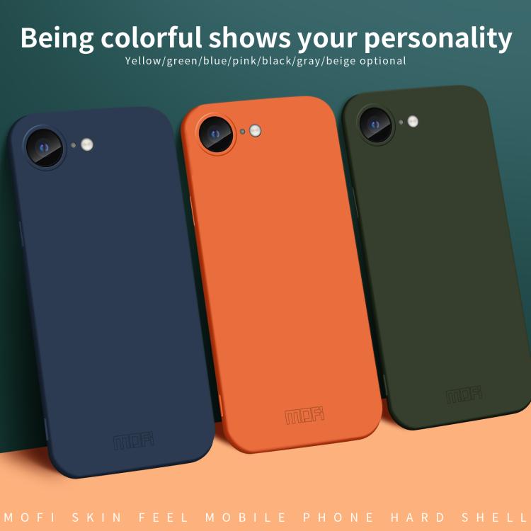 For iPhone 16e MOFI Qin Series Skin Feel All-inclusive PC Phone Case(Blue) - free shipping - PMC Jewellery - Order now!