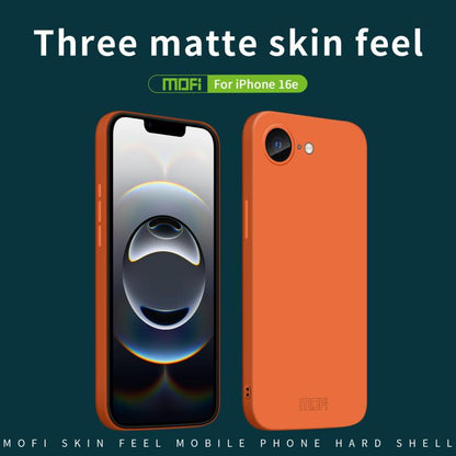 For iPhone 16e MOFI Qin Series Skin Feel All-inclusive PC Phone Case(Gray) - free shipping - PMC Jewellery - Order now!