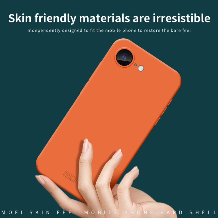 For iPhone 16e MOFI Qin Series Skin Feel All-inclusive PC Phone Case(Beige) - free shipping - PMC Jewellery - Order now!