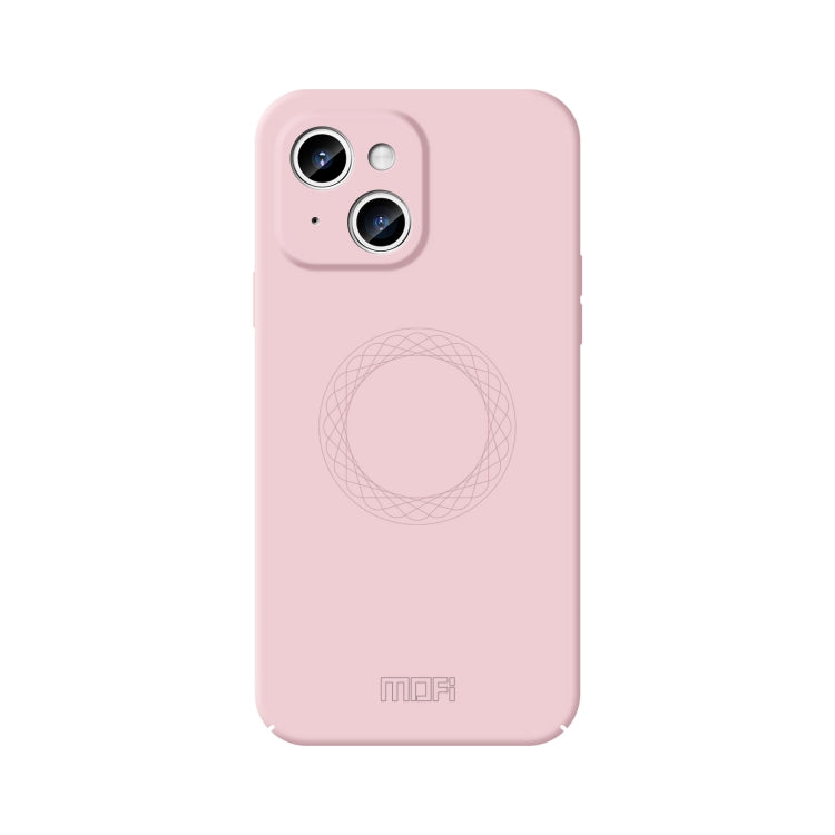 For iPhone 15 MOFI Qin Series Magsafe Skin Feel All-inclusive Silicone Phone Case(Pink) - iPhone 15 Cases by MOFI | Online Shopping South Africa | PMC TechLife