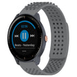 For Garmin Vivoactive3 Music 20mm Holes Breathable 3D Dots Silicone Watch Band(Grey) - Watch Bands by PMC TechLife | Online Shopping South Africa | PMC TechLife | Buy Now Pay Later Mobicred