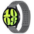 For Samsung Galaxy Watch 6 40mm 20mm Holes Breathable 3D Dots Silicone Watch Band(Grey) - Watch Bands by PMC TechLife | Online Shopping South Africa | PMC TechLife