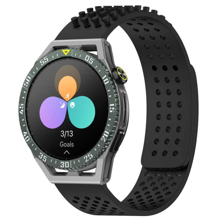 For Huawei Watch GT3 SE 22mm Holes Breathable 3D Dots Silicone Watch Band(Black) - free shipping - PMC TechLife - Order now!