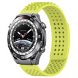 For Huawei Watch Ultimate 22mm Holes Breathable 3D Dots Silicone Watch Band(Lime Green) - Watch Bands by PMC TechLife | Online Shopping South Africa | PMC TechLife