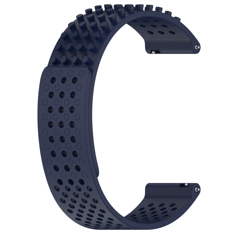 For Huawei Watch Ultimate 22mm Holes Breathable 3D Dots Silicone Watch Band(Midnight Blue) - Watch Bands by PMC TechLife | Online Shopping South Africa | PMC TechLife