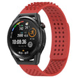 For Huawei Watch GT Runner 22mm Holes Breathable 3D Dots Silicone Watch Band(Red) - Watch Bands by PMC TechLife | Online Shopping South Africa | PMC TechLife
