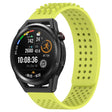 For Huawei Watch GT Runner 22mm Holes Breathable 3D Dots Silicone Watch Band(Lime Green) - free shipping - PMC TechLife - Order now!