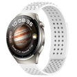 For Huawei Watch 4 Pro 22mm Holes Breathable 3D Dots Silicone Watch Band(White) - Watch Bands by PMC TechLife | Online Shopping South Africa | PMC TechLife | Buy Now Pay Later Mobicred