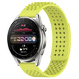 For Huawei Watch 3 Pro 22mm Holes Breathable 3D Dots Silicone Watch Band(Lime Green) - Watch Bands by PMC TechLife | Online Shopping South Africa | PMC TechLife