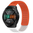 For Huawei Watch GT 2E 22mm Holes Breathable 3D Dots Silicone Watch Band(Orange+White) - Watch Bands by PMC TechLife | Online Shopping South Africa | PMC TechLife