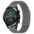For Huawei GT2 46mm 22mm Holes Breathable 3D Dots Silicone Watch Band(Grey) - Watch Bands by PMC TechLife | Online Shopping South Africa | PMC TechLife