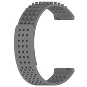 For Huawei GT2 46mm 22mm Holes Breathable 3D Dots Silicone Watch Band(Grey)