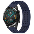 For Huawei GT2 46mm 22mm Holes Breathable 3D Dots Silicone Watch Band(Midnight Blue) - Watch Bands by PMC TechLife | Online Shopping South Africa | PMC TechLife