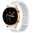For Honor Watch GS 3 22mm Holes Breathable 3D Dots Silicone Watch Band(White) - Watch Bands by PMC TechLife | Online Shopping South Africa | PMC TechLife