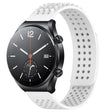 For Xiaomi MI Watch S1 22mm Holes Breathable 3D Dots Silicone Watch Band(White) - Watch Bands by PMC TechLife | Online Shopping South Africa | PMC TechLife