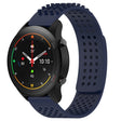 For Xiaomi MI Watch S1 Pro 22mm Holes Breathable 3D Dots Silicone Watch Band(Midnight Blue) - Watch Bands by PMC TechLife | Online Shopping South Africa | PMC TechLife