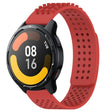 For Xiaomi Watch S1 Active 22mm Holes Breathable 3D Dots Silicone Watch Band(Red) - free shipping - PMC TechLife - Order now!