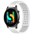 For Xiaomi Haylou RT2 LS10 22mm Holes Breathable 3D Dots Silicone Watch Band(White) - Watch Bands by PMC TechLife | Online Shopping South Africa | PMC TechLife