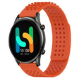 For Xiaomi Haylou RT2 LS10 22mm Holes Breathable 3D Dots Silicone Watch Band(Orange) - Watch Bands by PMC TechLife | Online Shopping South Africa | PMC TechLife