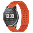 For Xiaomi Haylou RT LS05S 22mm Holes Breathable 3D Dots Silicone Watch Band(Orange) - Watch Bands by PMC TechLife | Online Shopping South Africa | PMC TechLife