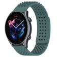 For Amazfit GTR 3 22mm Holes Breathable 3D Dots Silicone Watch Band(Olive Green) - free shipping - PMC TechLife - Order now!