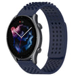For Amazfit GTR 3 22mm Holes Breathable 3D Dots Silicone Watch Band(Midnight Blue) - Watch Bands by PMC TechLife | Online Shopping South Africa | PMC TechLife