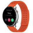 For Amazfit GTR 2 22mm Holes Breathable 3D Dots Silicone Watch Band(Orange) - Watch Bands by PMC TechLife | Online Shopping South Africa | PMC TechLife