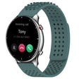 For Amazfit GTR 2 22mm Holes Breathable 3D Dots Silicone Watch Band(Olive Green) - Watch Bands by PMC TechLife | Online Shopping South Africa | PMC TechLife