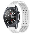 For Samsung Galaxy Watch3 45mm 22mm Holes Breathable 3D Dots Silicone Watch Band(White) - Watch Bands by PMC TechLife | Online Shopping South Africa | PMC TechLife