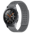 For Samsung Galaxy Watch 46mm 22mm Holes Breathable 3D Dots Silicone Watch Band(Grey) - free shipping - PMC TechLife - Order now!