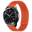 For Samsung Gear S3 Frontier 22mm Holes Breathable 3D Dots Silicone Watch Band(Orange) - Watch Bands by PMC TechLife | Online Shopping South Africa | PMC TechLife