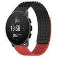 For SUUNTO 9 Peak Pro 22mm Holes Breathable 3D Dots Silicone Watch Band(Black+Red) -  by PMC TechLife | Online Shopping South Africa | PMC TechLife
