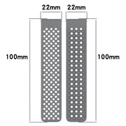 For  SUUNTO 9 Peak 22mm Holes Breathable 3D Dots Silicone Watch Band(Orange+White)