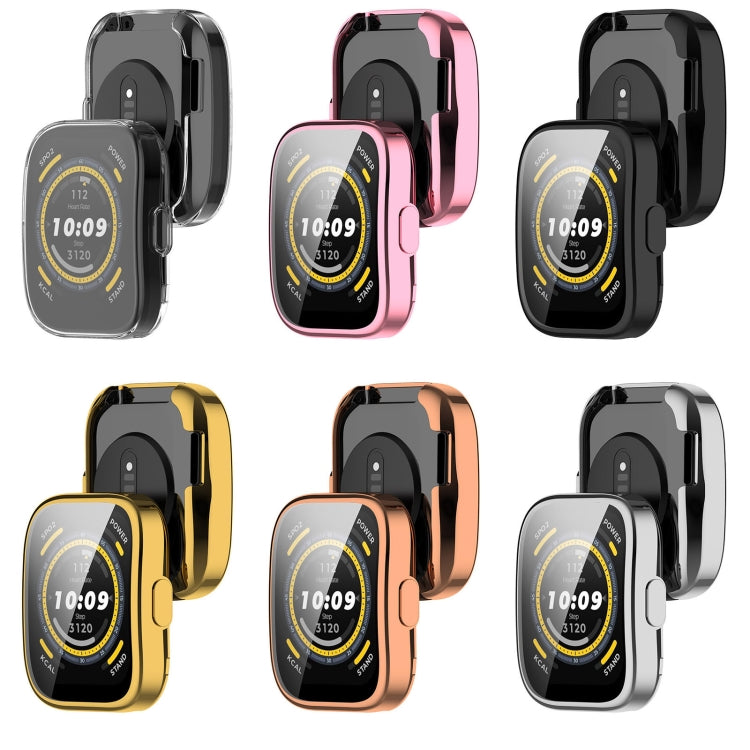 For Amazfit Bip 5 All-Inclusive TPU Protective Case(Pink) - Watch Cases by PMC TechLife | Online Shopping South Africa | PMC TechLife
