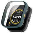 For Amazfit Bip 5 Tempered Film Integrated PC Watch Protective Case(Green) - Watch Cases by PMC TechLife | Online Shopping South Africa | PMC TechLife | Buy Now Pay Later Mobicred