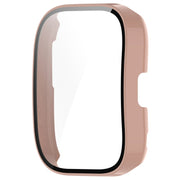 For Amazfit Bip 5 Tempered Film Integrated PC Watch Protective Case(Pink)