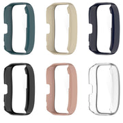 For Amazfit Bip 5 Tempered Film Integrated PC Watch Protective Case(Ivory)
